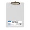 BAZIC Standard Size Clear Plastic Clipboard w/ Low Profile Clip